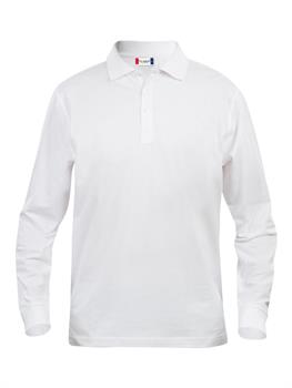 CLIQUE BASIC POLO L/S JUNIOR BIANCO 00