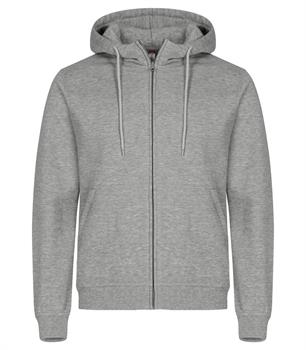 CLIQUE MIAMI HOODY FULL ZIP GRIGIO MELANGE 95