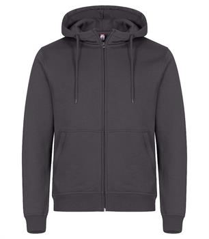 CLIQUE MIAMI HOODY FULL ZIP GRIGIO METALLO 956