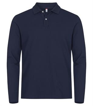 CLIQUE STRETCH PREMIUM POLO LS BLU 580