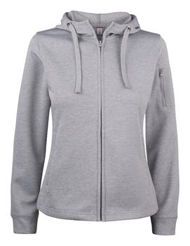 BASIC ACTIVE HOODY F/ZIP LADY GRIGIO MEL. 95