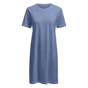 AMERICAN T-SHIRT DRESS WOMAN AZZURRO POLVERE 514