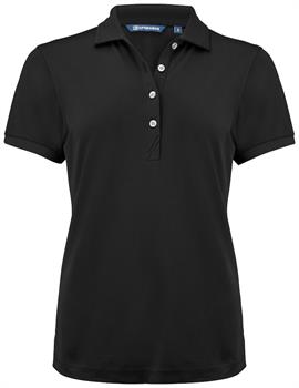 C&B VIRTUE ECO SOLID POLO WOMEN BLACK 99