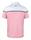 C&B SEABECK POLO PINK/WHITE 21000