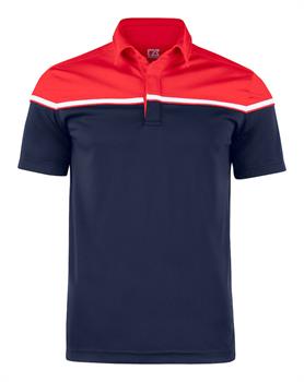 C&B SEABECK POLO NAVY/RED 58035