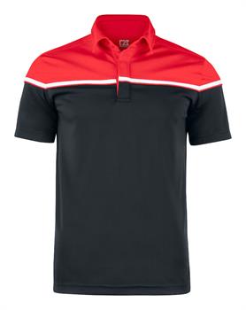 C&B SEABECK POLO BLACK/RED 9935