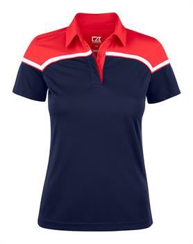 C&B SEABECK POLO WOMEN NAVY/RED 58035