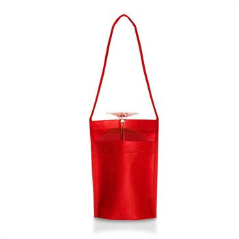 TASCA PORTACALICE FLUTE ROSSO