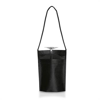 TASCA PORTACALICE FLUTE NERO