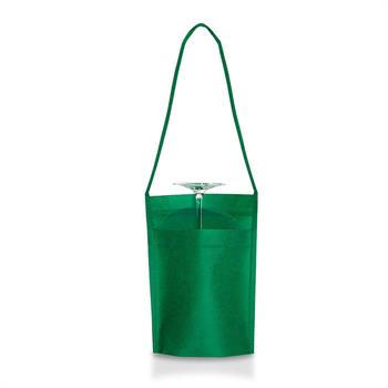 TASCA PORTACALICE FLUTE VERDE SCURO