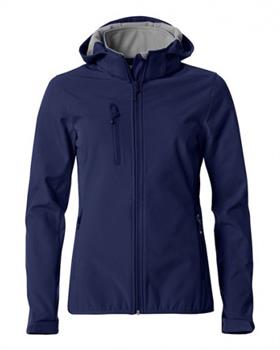 BASIC SOFTSHELL HOODY LADY (FINE SERIE) BLU 580