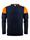 PRINTER PRIME CREWNECK NAVY/ARANCIO HV 6031